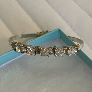 Elegant Silver and Gold Bracelet